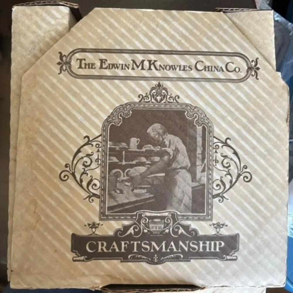 1984 Norman Rockwell Grandmas Courting Dress Plate COA Box Knowles 84-R70-2.9⁠